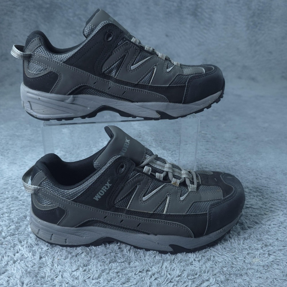 Worx  Shoes Mens Size 11‎ Gray Slip Resistant Safety Toe Athletic Work 5010
